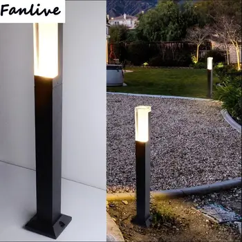 

10W COB LED Exterior Bollard Light H800mm Outdoor Floor Light for garden IP67 Waterproof aluminium AC85-265V LED Lawn Light