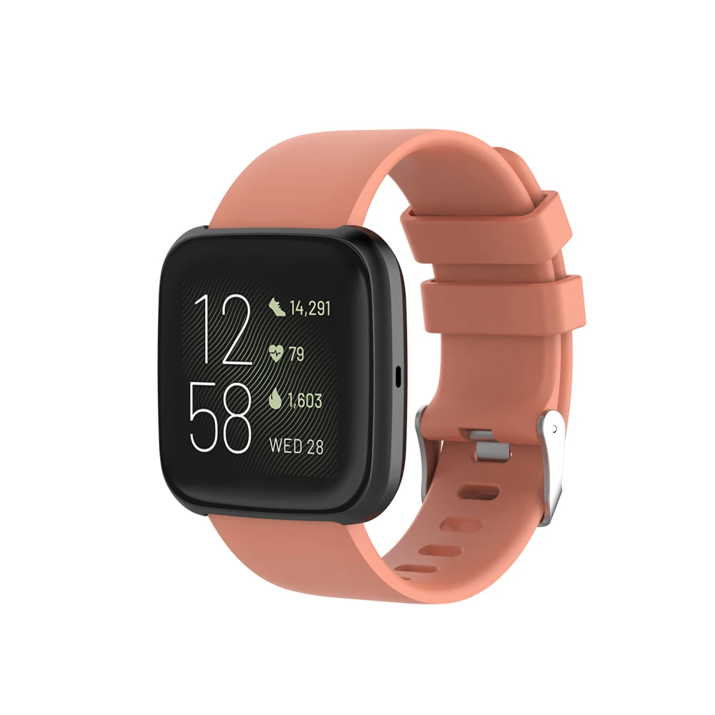 

L SIZE For Fitbit Versa 2 Smart Watch Replacement Waterproof Wristband Official Silicone Strap Smartwatch Wristband Accessories