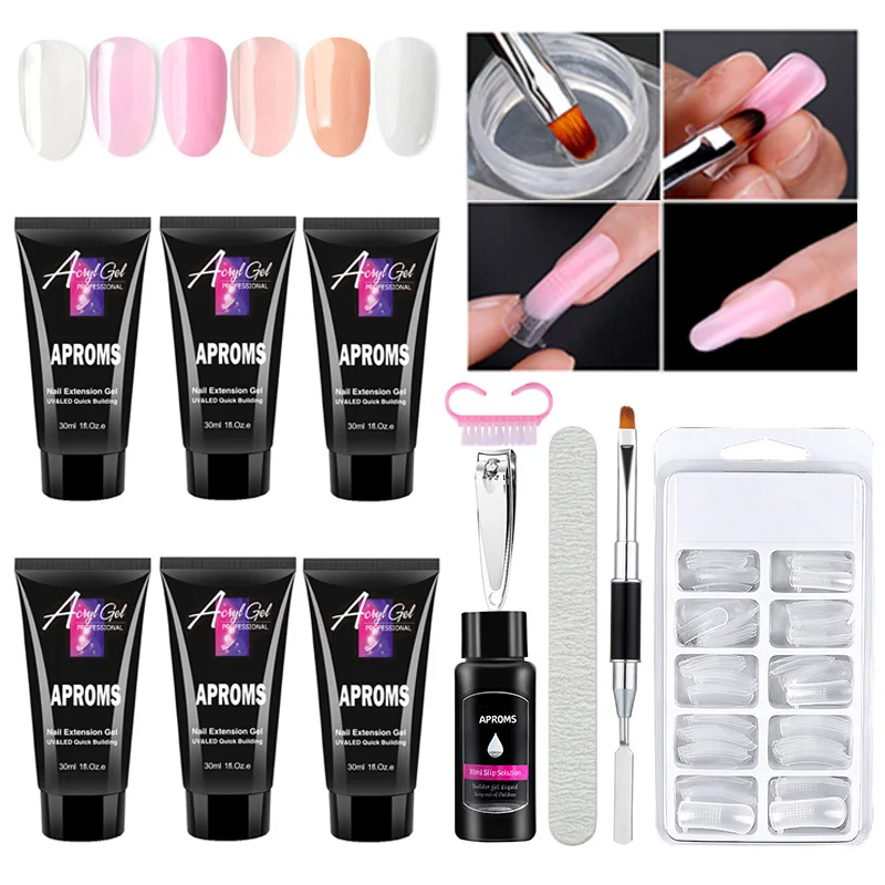 30MLPolyNailGelKitUVNailGelExtenderNailGelSetNailPolish