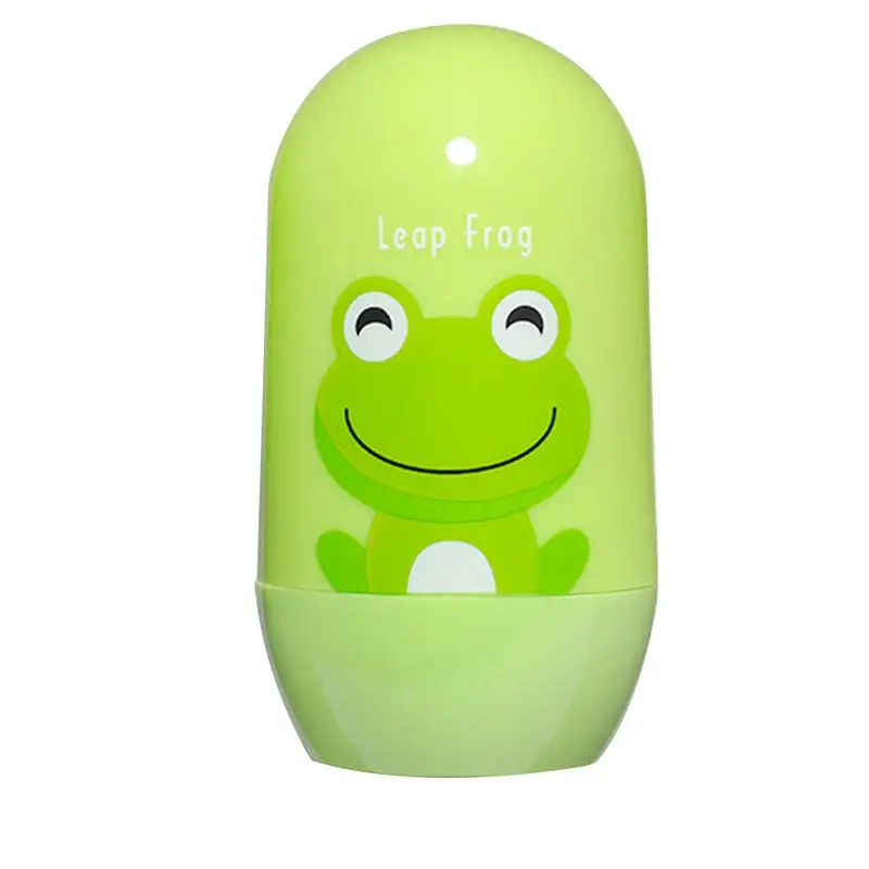 Green frog Детские комплекты для здравоохранения уход за детскими ногтями набор младенческой палец триммер для собак, кусачки для ногтей мультфильм животное с коробкой для хранения - Цвет: Green frog