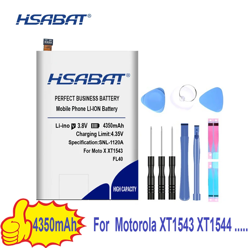 HSABAT 4350 мА/ч, FL40 Батарея для Motorola Moto X play 3A двойной XT1543 XT1544 XT1560 XT1561 XT1562 XT1563 XT1565 Аккумуляторы для мобильных телефонов