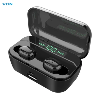 

Wireless Bluetooth Earphone In Ear IPX7 Waterproof Wireless Ear Buds Earphone with LED Digital Display 3500mAh Charging Box