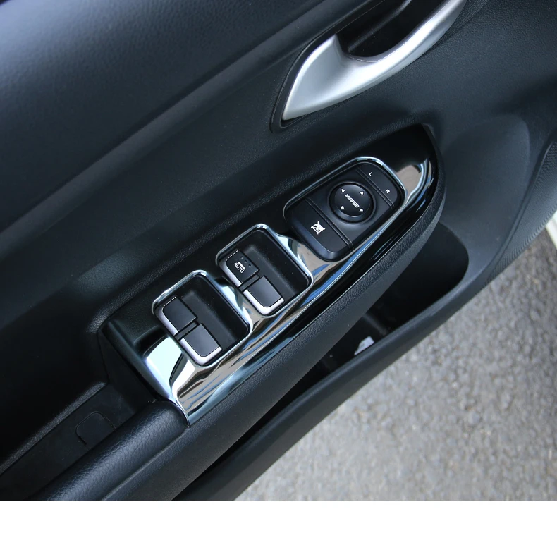 Lsrtw2017 Автомобильная Внутренняя дверь для панели управления окон планки для Kia Rio X Line Kx Cross K2 Rio аксессуары для интерьера - Название цвета: titanium black