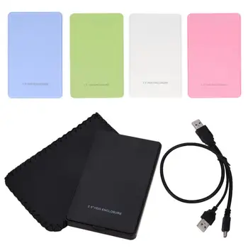 

4 Colors 2.5 Inch Enclosure USB 2.0 Hard Drive Disk Case Slim And Compact USB 2.0 SATA 2.5 Inch Hard Drive External Enclosure Mo