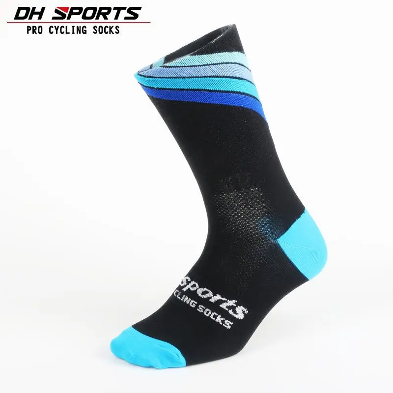 DH спортивные новые профессиональные велосипедные носки для мужчин и женщин на открытом воздухе дорожный велосипед велосипедные носки брендовые Компрессионные спортивные носки для бега