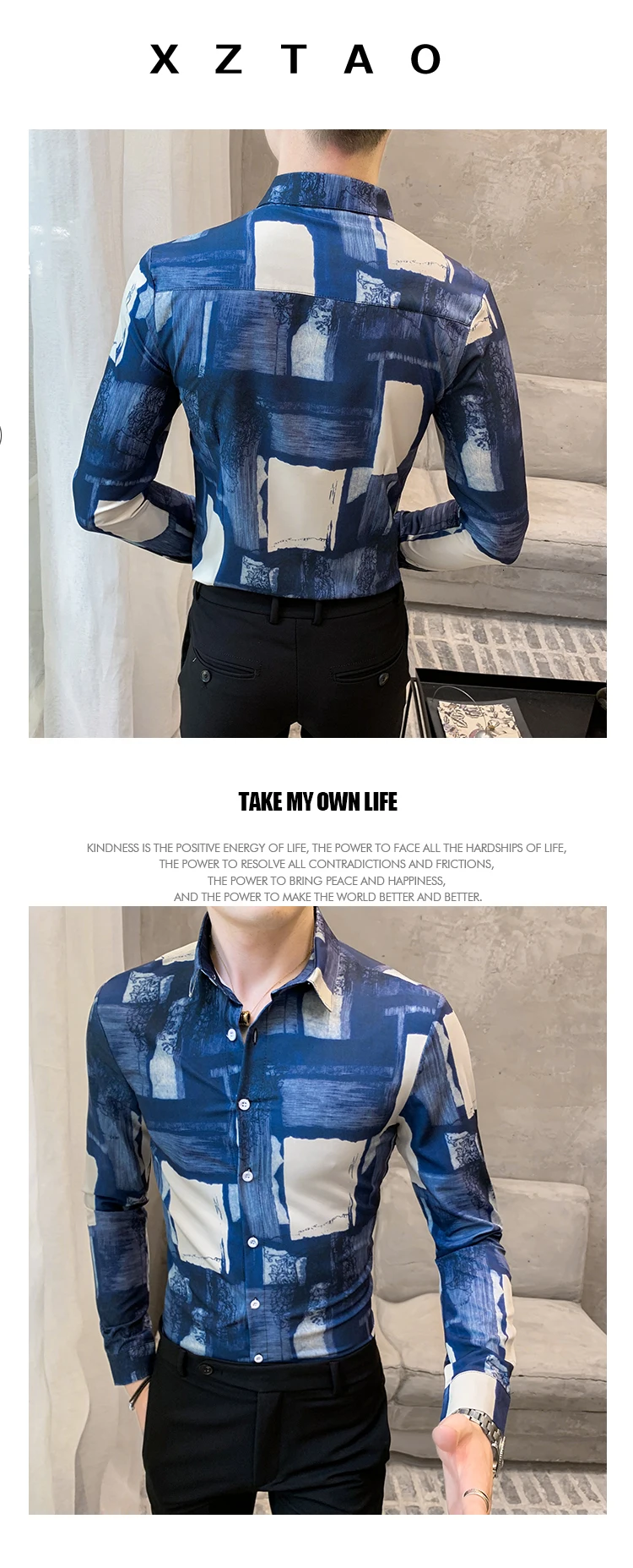 Camisas Fiesta, клетчатая рубашка с принтом, Мужская одежда для ночного клуба, рубашки с цветочным принтом, мужские рубашки с длинным рукавом, облегающие мужские дизайнерские рубашки