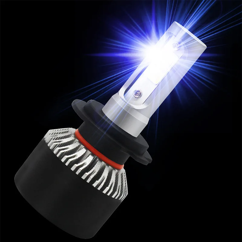 2 шт. RGB 72W фары для S2 Автомобильный светодиодный фары для H1 H7 H8 H9 H11 9005HB3 9006HB4 Hi/короче спереди и длиннее сзади) H4 HB2 9012 880881 стайлинга автомобилей Авто Противо-Туманная фара 12V