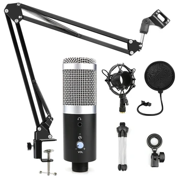 

bm 800 Condenser Microphone Profession USB Microphone for Computer Karaoke Studio Recording bm800 Microphones for PC Podcast mic