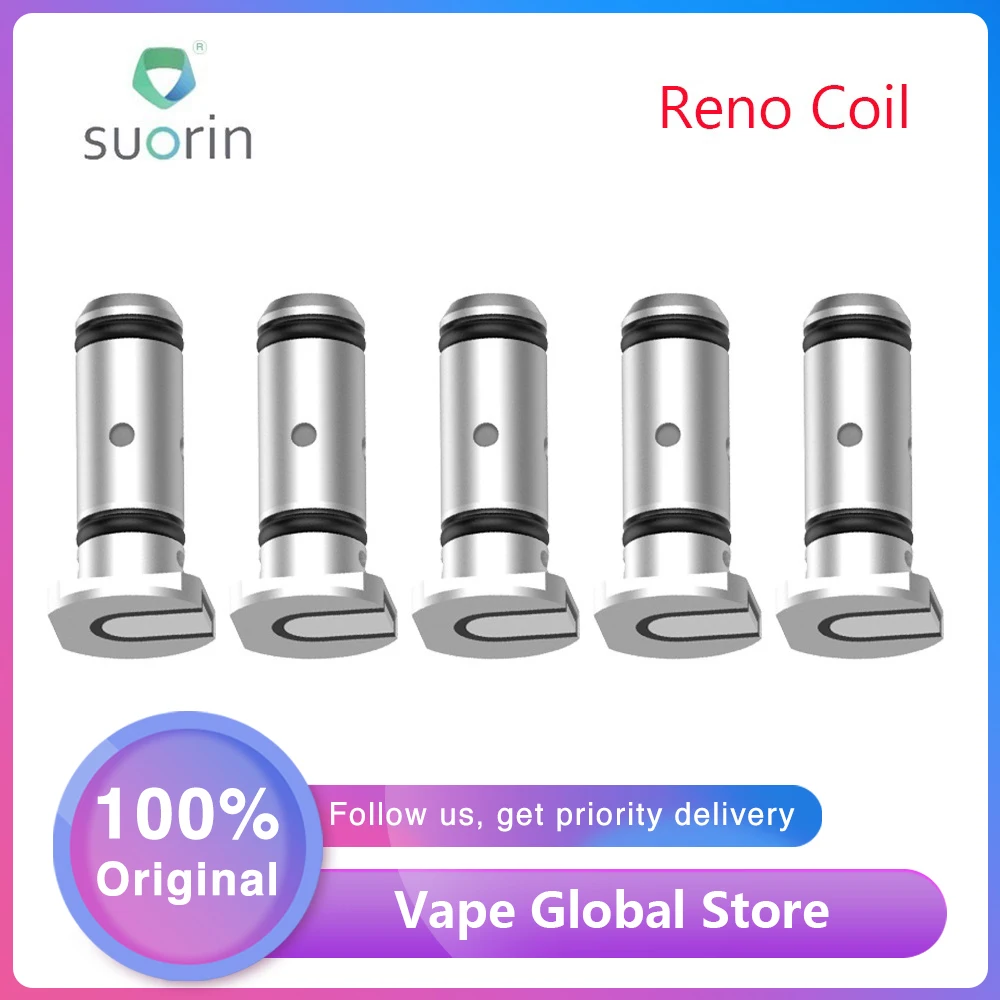 Оригинальный Suorin Рено сетки катушки 5 шт./упак. 1.0ohm Vape для Pod Системы Kit электронная