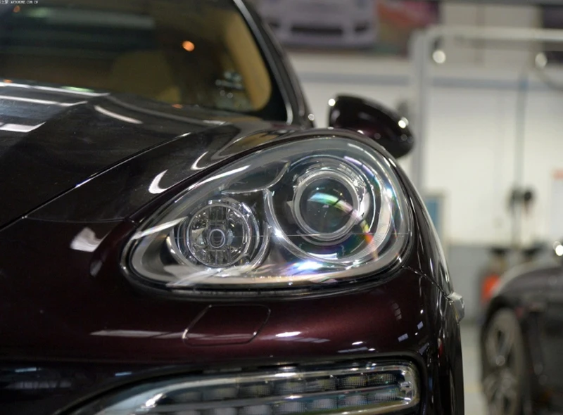 Для Porsche Cayenne 2011- фара задняя оболочка черный задний Чехол фара черный чехол черная задняя оболочка объектив lampshad