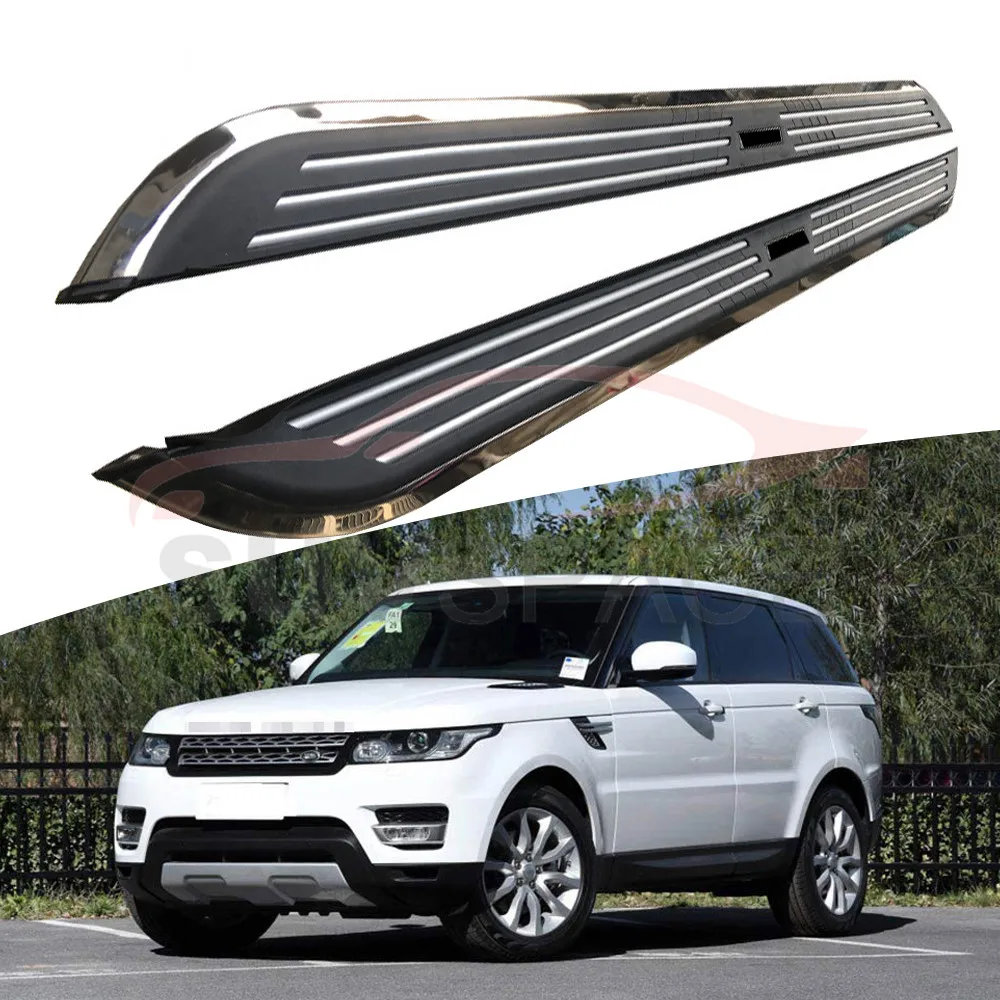 Боковой Шаг подходит для Land Rover Range Rover Sport- Беговая плата nerf bar 2 шт. Левая Правая алюминиевая боковая подножка боковая педаль