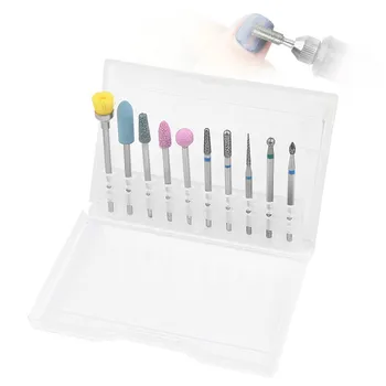 

1 set Diamond Nail Drill Bit Milling Cutter Electric Nail Rotary Files Burr Manicure Machine Accessory Cuticle Clean Tools