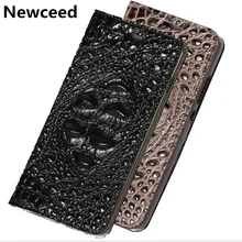 Crocodile Pattern Genuine Leather Magnetic Flip Phone Cover For font b ZTE b font font b