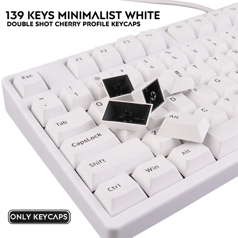 PBT Keycap 139 ключей Вишневый Профиль Двойной Выстрел Keycaps для Filco Cherry Ducky IKBC Механическая игровая клавиатура|Аксессуары для мышей и клавиатур| | АлиЭкспресс