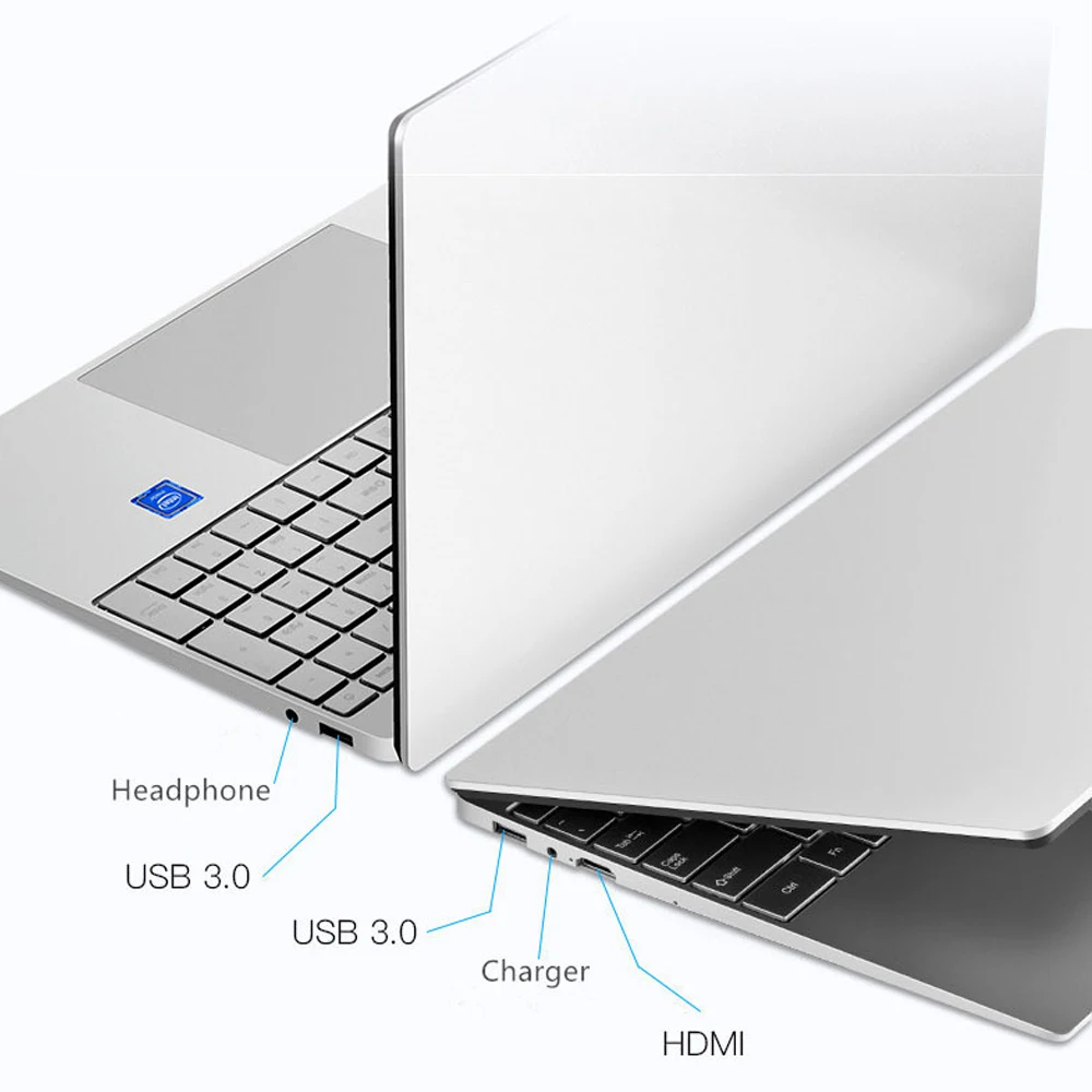 European Intel Notebook 15.6 inch Windows 10 Pro 1920*1080 Cheap Portable Laptop 12GB RAM 256GB/512GB/1TB SSD HDMI Port Laptop 2