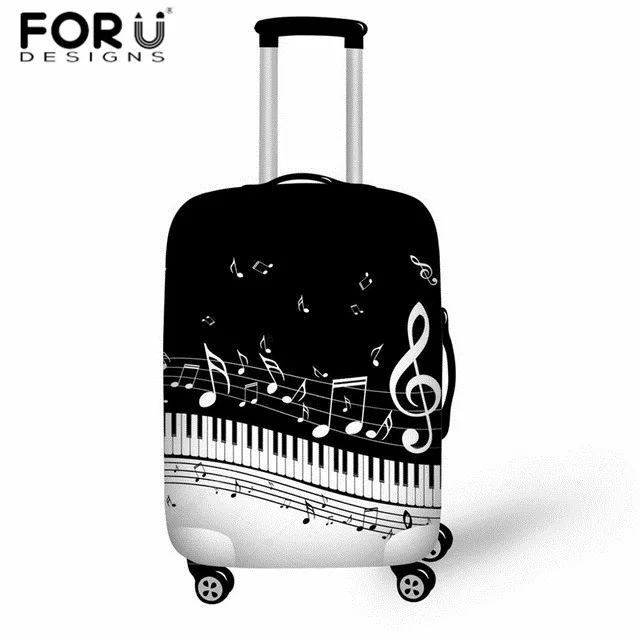 L5553 FORUDESIGNS аксессуары для путешествий с музыкальными нотами для фортепиано, чехлы с принтом для чемоданов, защитный чехол, высокое качество, пылезащитный чехол для багажа - Цвет: L5553