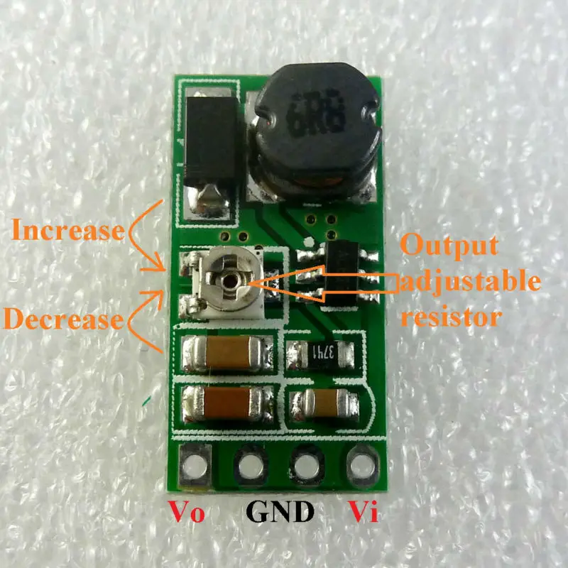 

DD06AJSB 5PCS 2.7-6V TO 3-15V DC DC Boost Adjustable Converter for LED driver 18650 Lithium battery portable charger