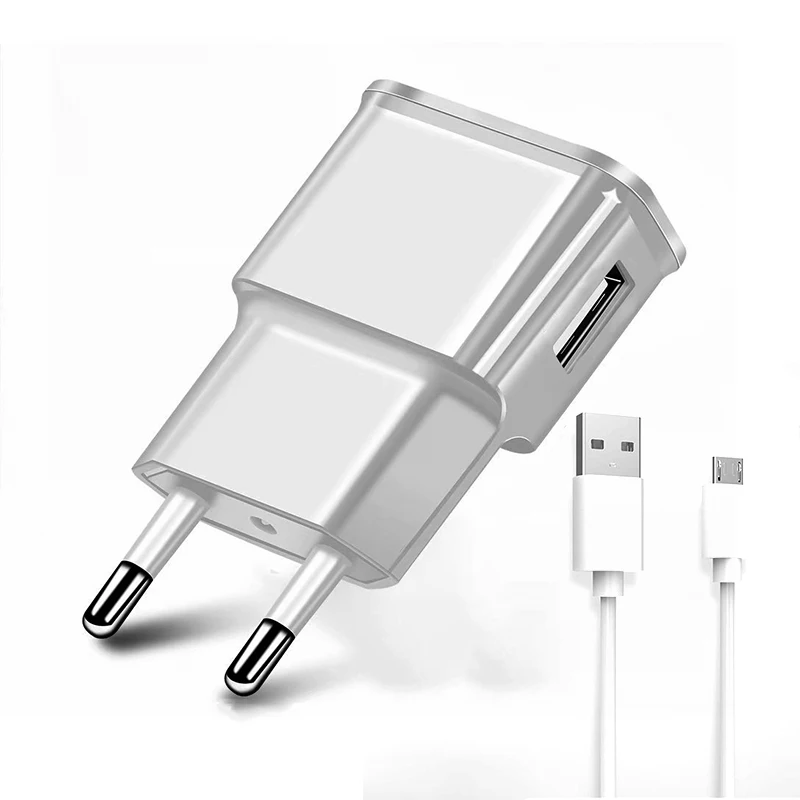 ЕС/США Быстрая зарядка QC 2,0 Micro USB телефонный кабель для зарядного устройства Быстрая зарядка настенное зарядное устройство для samsung Xiaomi Redmi Android микро кабель - Тип штекера: EU and Cable White