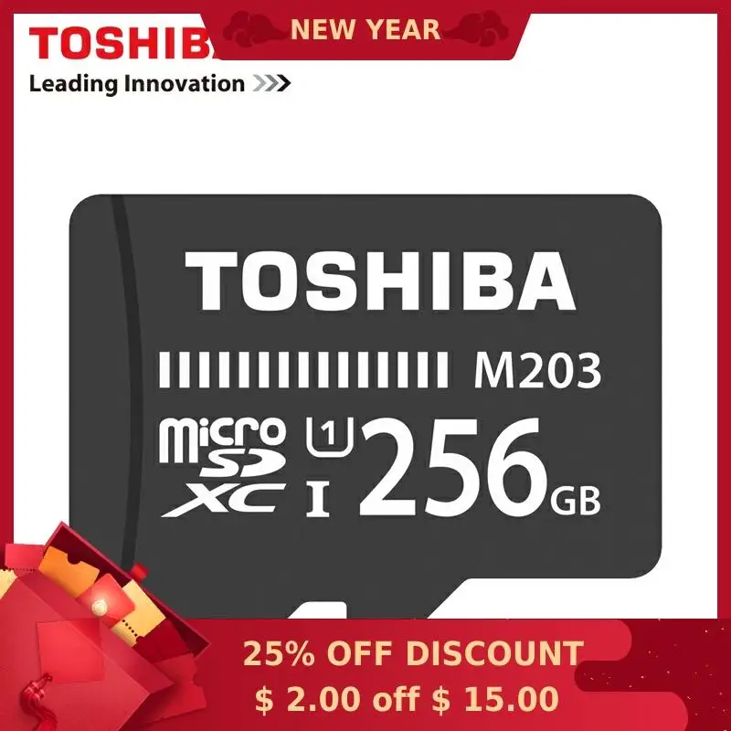 Карта памяти TOSHIBA 128 ГБ 64 256 SDXC MicroSD 32 16 U1 Class10 мобильный телефон планшет Дрон