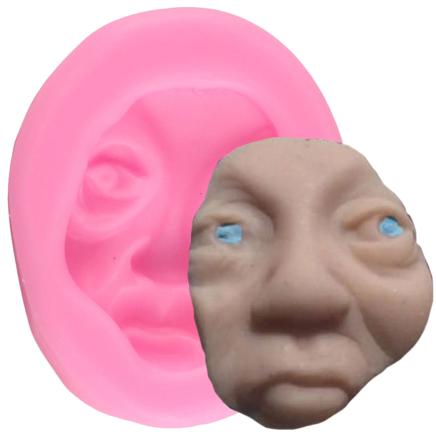 3D лицо силиконовые формы для пирога форма для шоколадного фондана DIY Инструменты для украшения торта Полимерная глина кондитерские формы