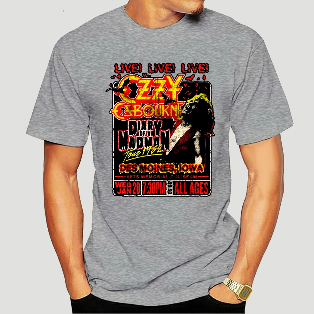 OZZY OSBOURNE Diary Of A Madman Tour 82 Men’s T Shirt Unisex Official Band Merch 