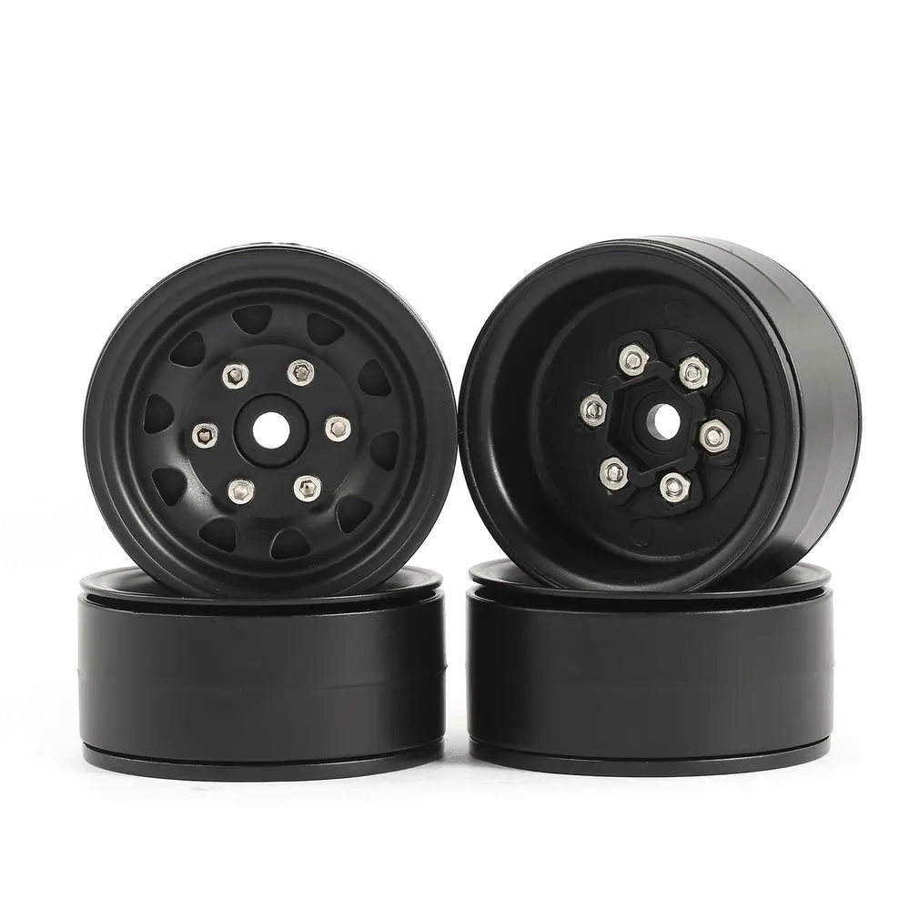 

Hot! 4pcs AX-617 1.9inch RC Metal Wheels Hub Rim Set for Axial SCX10 RC4WD D90 1/10 RC Crawler Car Vehicle RC Tires Part Accs