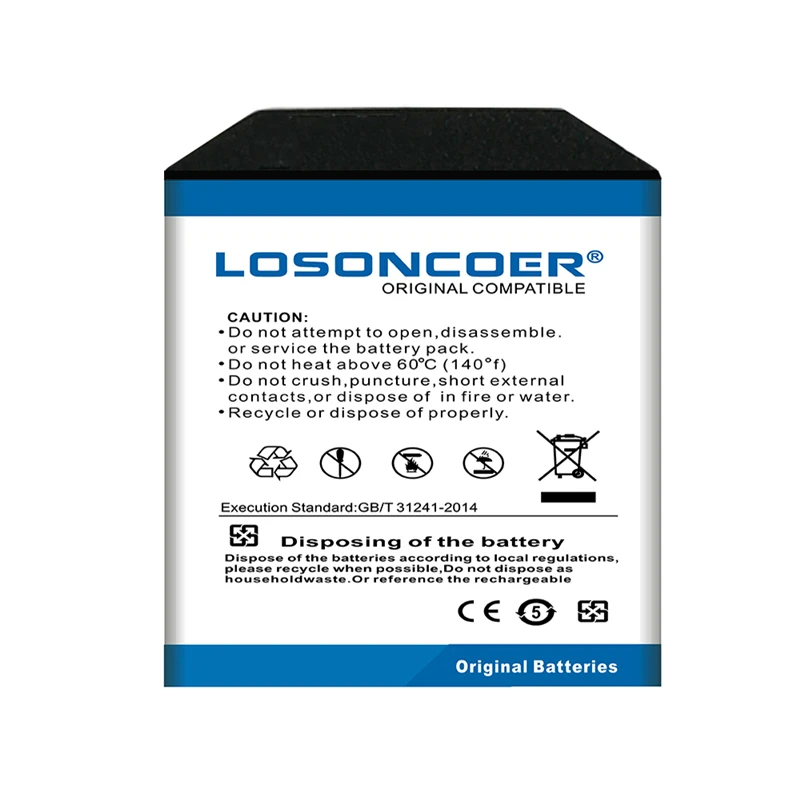 Аккумулятор LOSONCOER X86 800 мАч хорошего качества для умных часов X02 X01 X01S PW306
