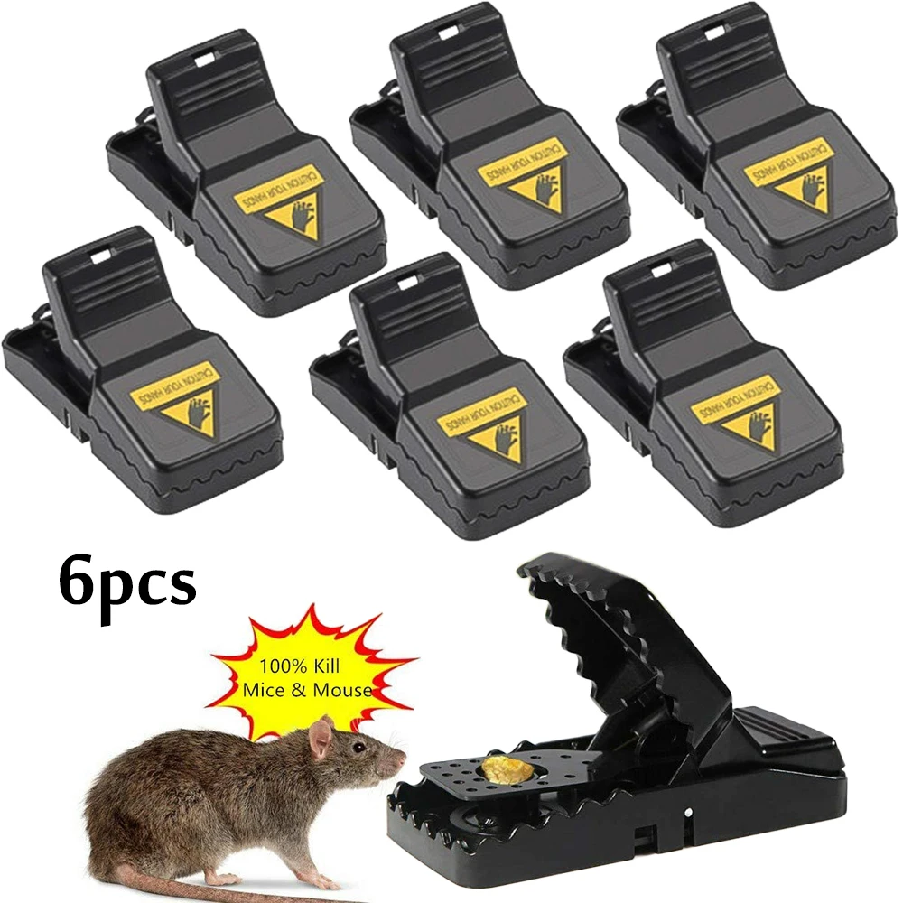 6pcs Reusable Mouse Trap Rat Catching Tools Mousetrap Rat Trap Rat