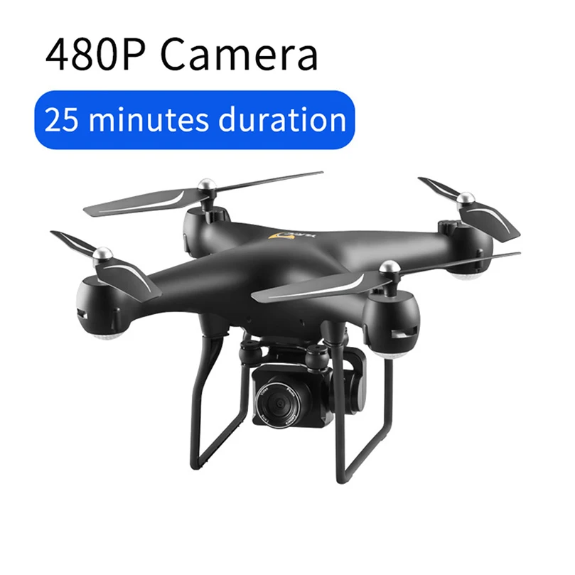 S32T 4K Drone Rotating Electric Camera HD Anti-shake Gimbal Wide Angle WiFi FPV Altitude Hold RC Quadcopter Dron 25 Mins Flight - Цвет: 0.3MP Camera Black