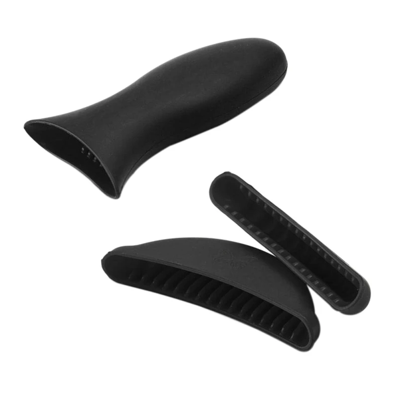 Heat Resist Insulation Silicone Pot Pan Handle Mitts Cover Holder Non-slip Cookware Part Utensil Kitchen Cooking Tool accessory - Цвет: B