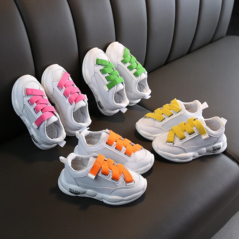 Детская обувь для девочек спортивная 2019 осень Снова в школу зимняя белого цвета