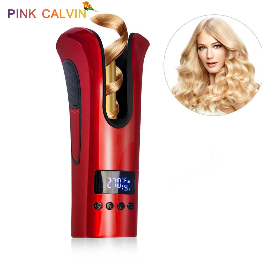 

Automatic Curling Iron Hair curler with Tourmaline Ceramic Heater and LED Digital Mini Portable Magic Curler Air Curling Wand