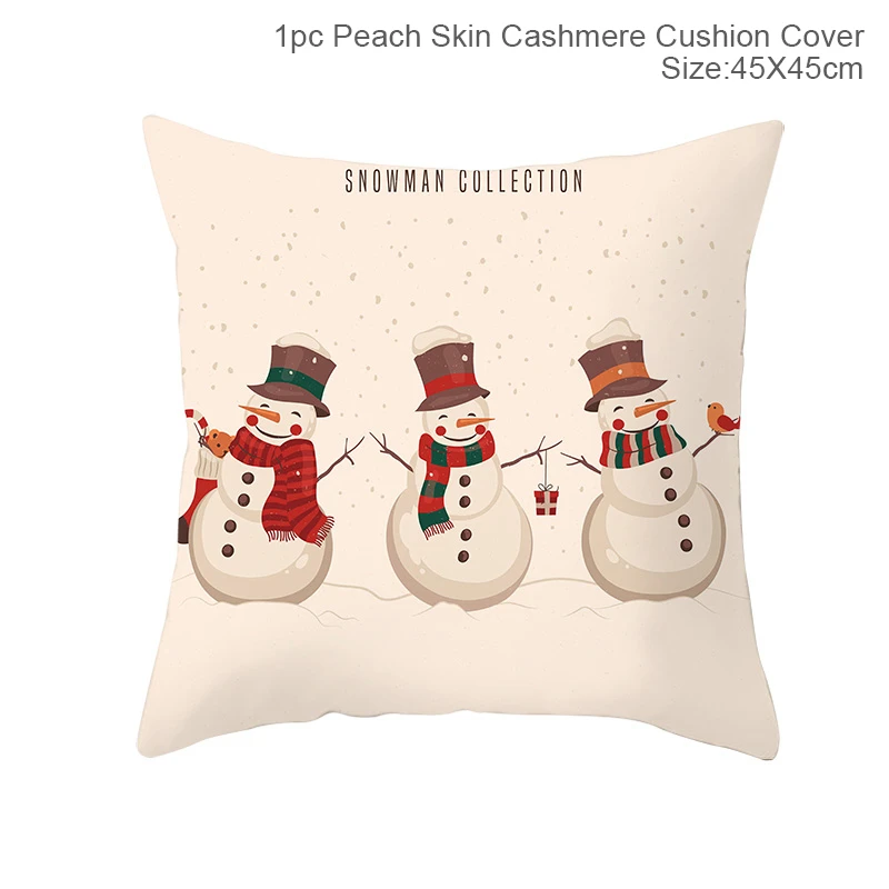 FRIGG Christmas Cushion Covers Christmas Pillowcase Merry Christmas Decor for Home Navidad Noel Happy New Year