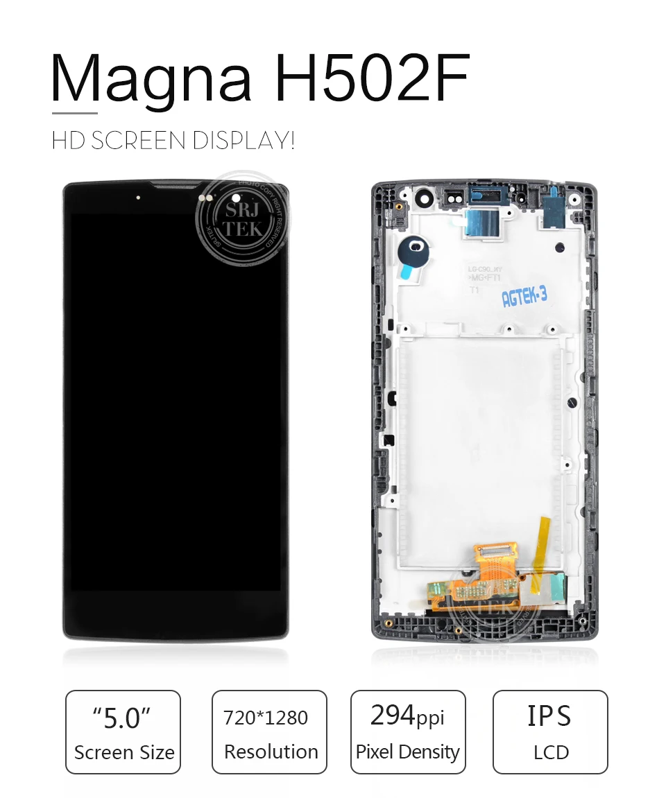 Без битых пикселей 5,0 "для LG Magna H502F ЖК-дисплей H525N Сенсорный экран планшета H500 H502 для LG G4C H525 Запчасти для дисплея