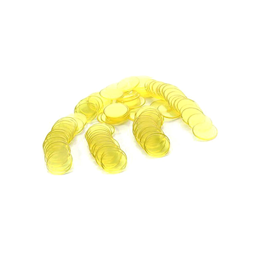 20/30/40/80pcs Transparent Counters Counting Bingo Chips Plastic Markers Bingo Supplies Poker Chips Casino Bingo Markers Token