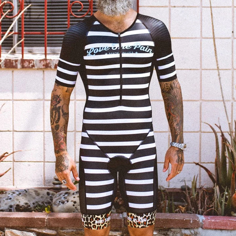 

Love the pain Triathlon suit breathable quick dry custom clothing cycling skinsuit men jumpsuit mtb ropa ciclicmo mailot hombre