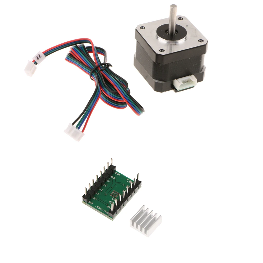 3D Printer 4-lead Nema17 Stepper Motor 40 MM 1.8A +Stepper Motor Driver A4988 Stepstick
