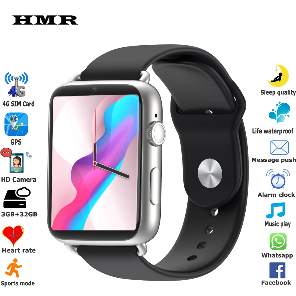 Permalink to 1.88” Exquisite Design 4G Smartwatch Men 3GB+32GB 700mAh SIM Card GPS HD Camera Video Waterproof Sports Tracker Smart Watches