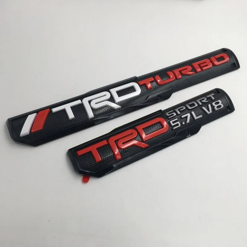 TRD TURBO SPORT 5.7LV8 Эмблема двери автомобиля значок на крыло наклейка для Tacoma 1998-2019 Toyota