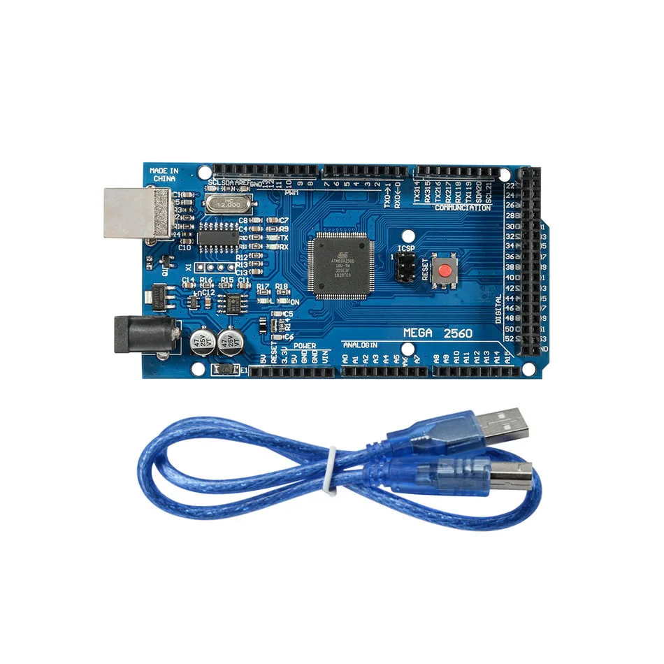 Контроллер Mega 2560 R3 Mega2560 REV3 + 1 шт. RAMPS 4 для 3D принтера комплект arduino Reprap MendelPrusa|Детали