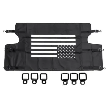 

Rear Trunk Cargo Luggage Shade Cover Sunshade Cargo Protection Cover Ho-locked For Jeep for Wrangler JK 2007-2018