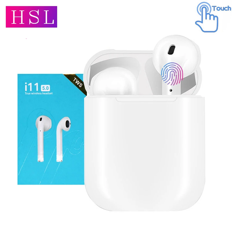 I11 TWS Bluetooth наушники беспроводные стерео Спортивная гарнитура сенсорное