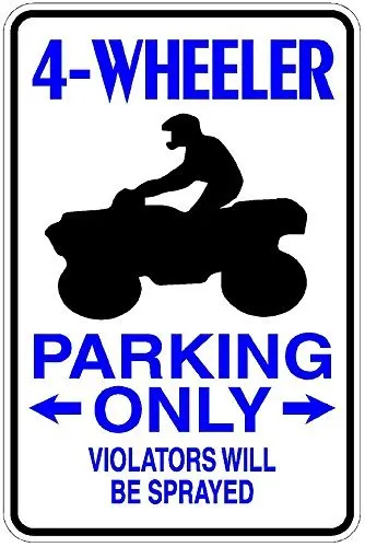 Для Wheeler Parking только " x 12" виниловый стикер-новинка знак S237