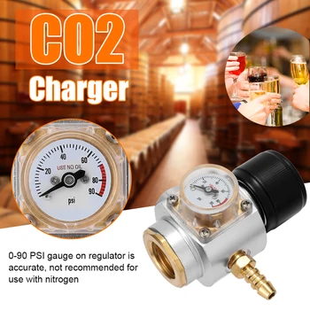 

Hot CO2 Mini Gas Charger 0-90 PSI Gauge for Soda Water Beer Kegerator