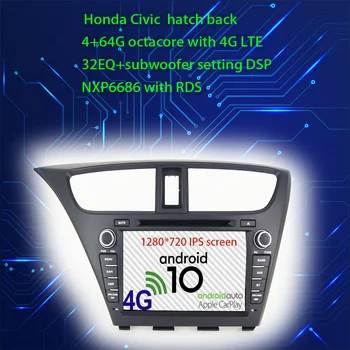 

car dvd auto-radio 2-din android gps navegador 5D honda-civic 7 hatch-back ek central multimedia touch-screen accessories