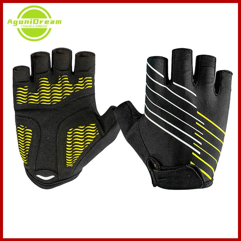 

Winter Warm Cycling Gloves Half Finger Mens Women's Summer Bike Bicycle Gloves Breathable Lycra Sport Mountain Bike Gloves