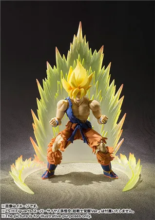 W+ D Soul Effect SHF Sun Wukong Пробуждение энергетические эффекты-кусок желтый/синий аура чакра