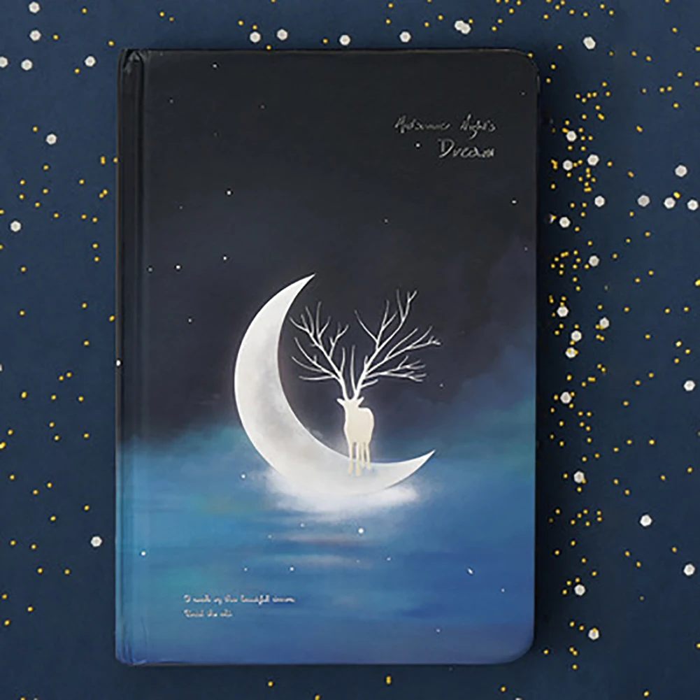 Lake Moon Elk Schedule Notebook Luminous Notepad Diary Book School Office Stationery Lake Moon Elk Schedule Notebook Luminous Notepad Diary Book School Office Stationery