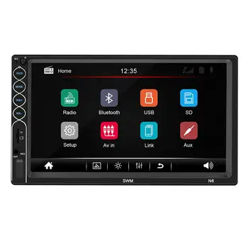 

2 DIN Car Multimedia Player N6 Mirror Link 7 inch Autoradio Touch Screen Stereo MP5 Player Bluetooth USB AUX FM Rear View Camera