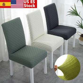 

1/2/4Pc Spandex Stretch Elastic Slipcover Solid Color Chair Cover For Dining Room Wedding Banquet Furniture Protector Home Decor